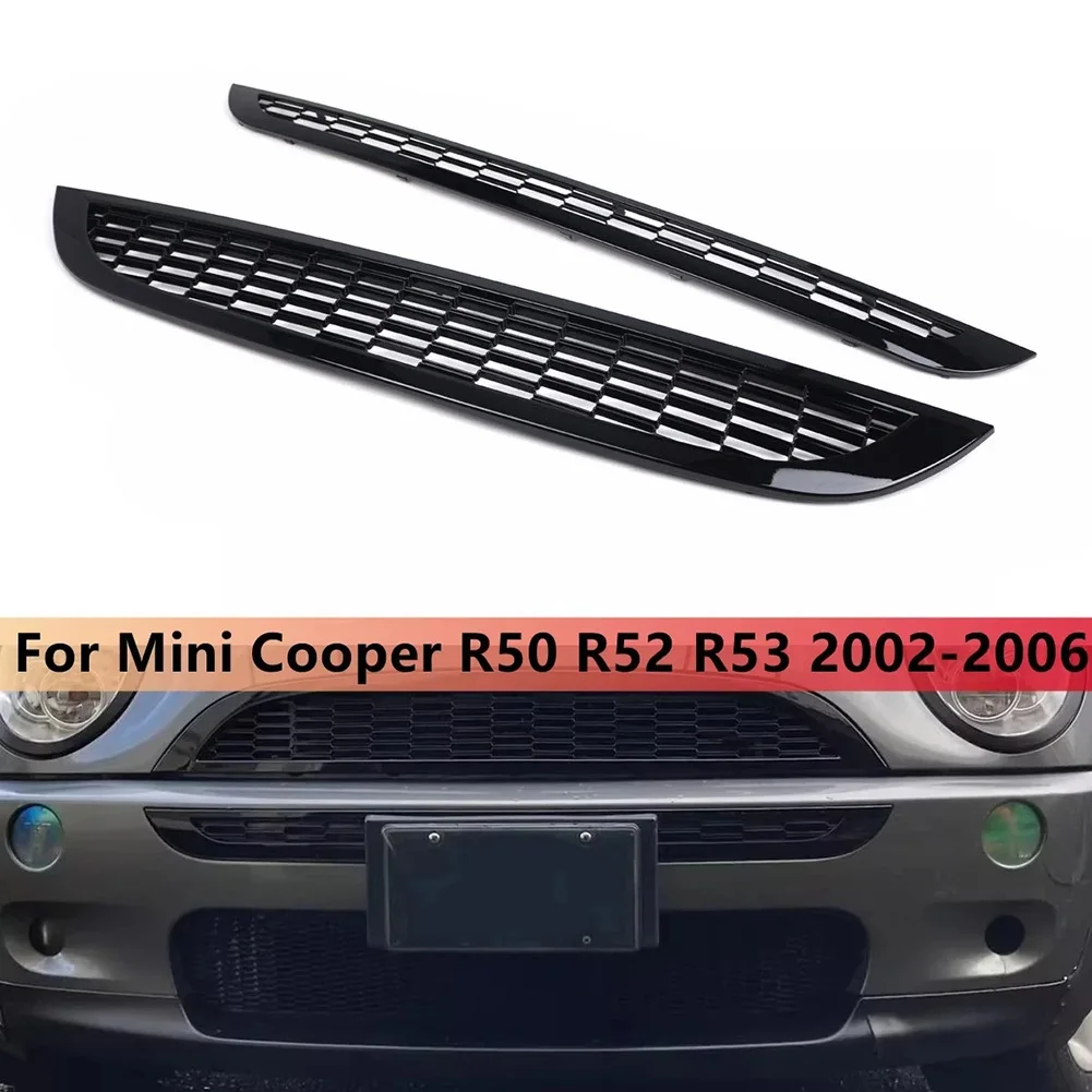 

Передний бампер, верхняя нижняя решетка, сетка 51137026202, 51137133847 для Mini Cooper S R50 R52 R53 2001-2006