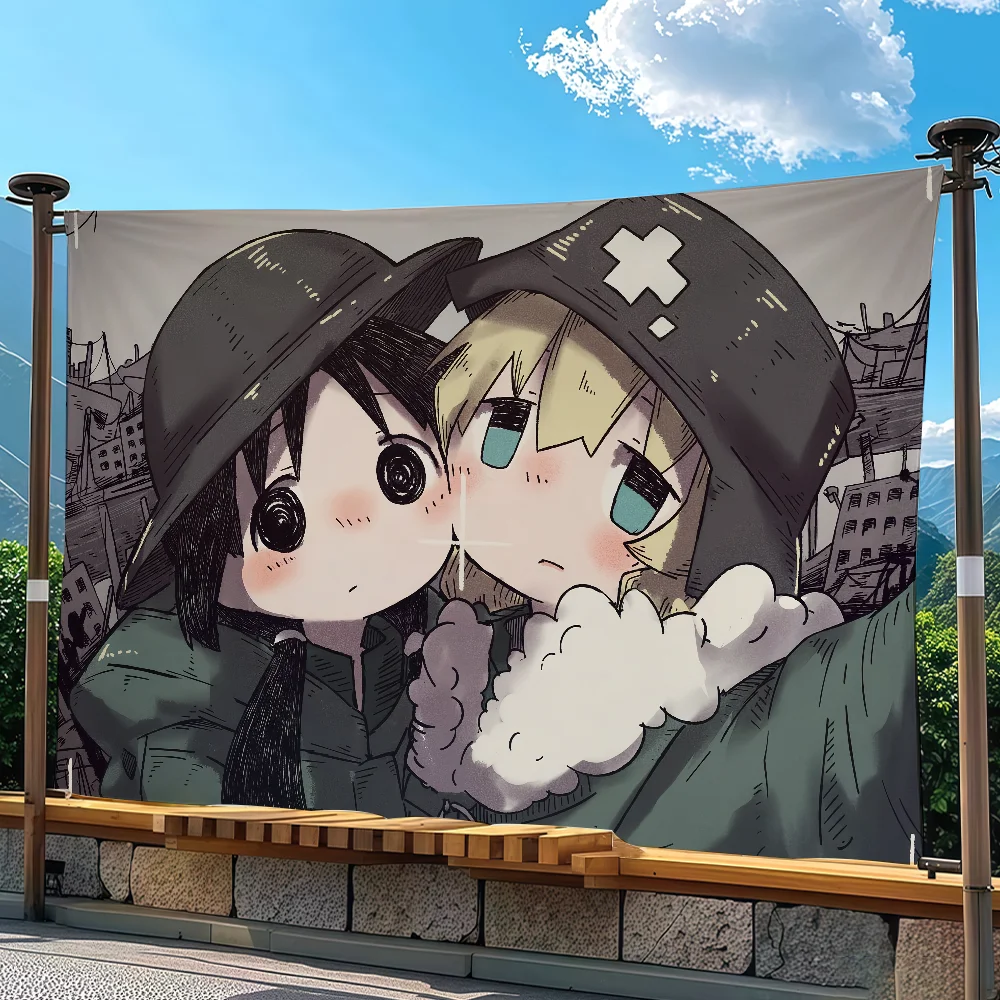 Cartoon Girls' Last Tour flag Advertising Banner for Camping Decoration Outdoor & Garage Wall Hanging Decorations