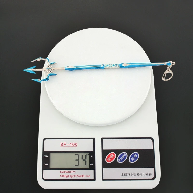 22cm/8.66in CrossFires Model broni Posejdon Trójząb Model zabawkowy Kreatywny wyświetlacz na biurko Ozdoby Kolekcja Prezenty urodzinowe Chłopcy