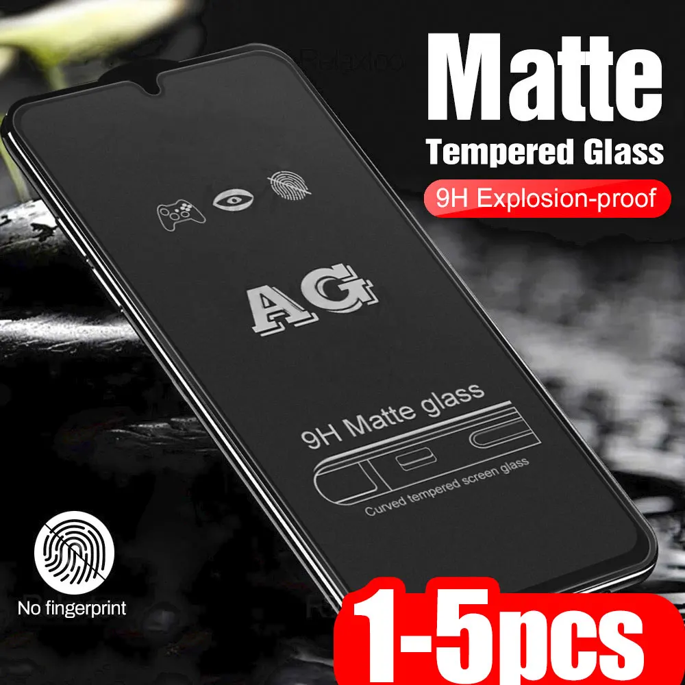 1-5 шт. матового закаленного стекла для iPhone 17 Pro Max 18 16 15 14 11 12 13 16E XR Xs 7 8 Plus Air, защитная пленка от отпечатков пальцев.