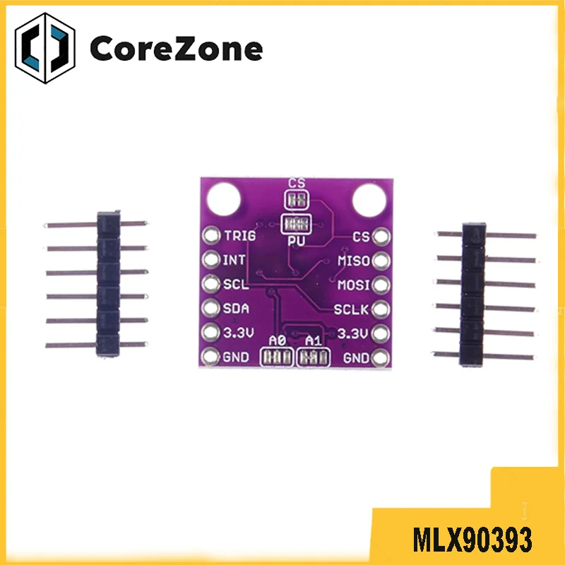 90393 MLX90393 Digital 3D Hall Sensor Displacement Angle Rotation 3D Position
