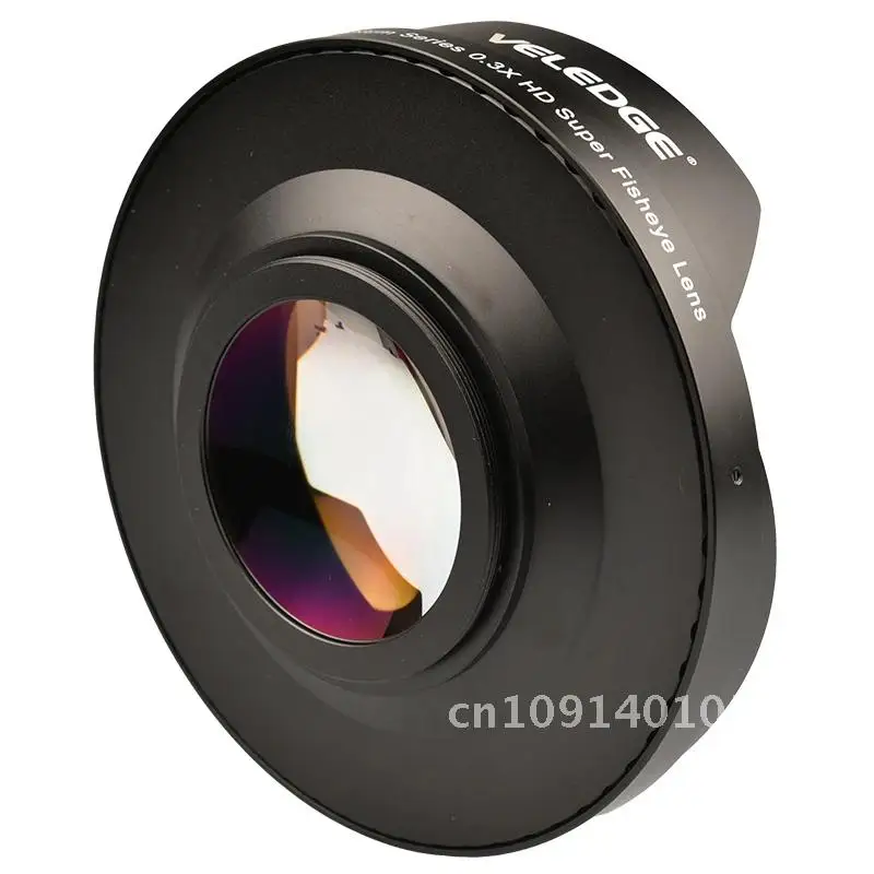 VLOGMAGIC 52MM / 58MM / 62MM /67MM / 72MM 0.3X Ultra Fisheye Wide Lens Adapter with Hood Only for Video Cameras Camcorders