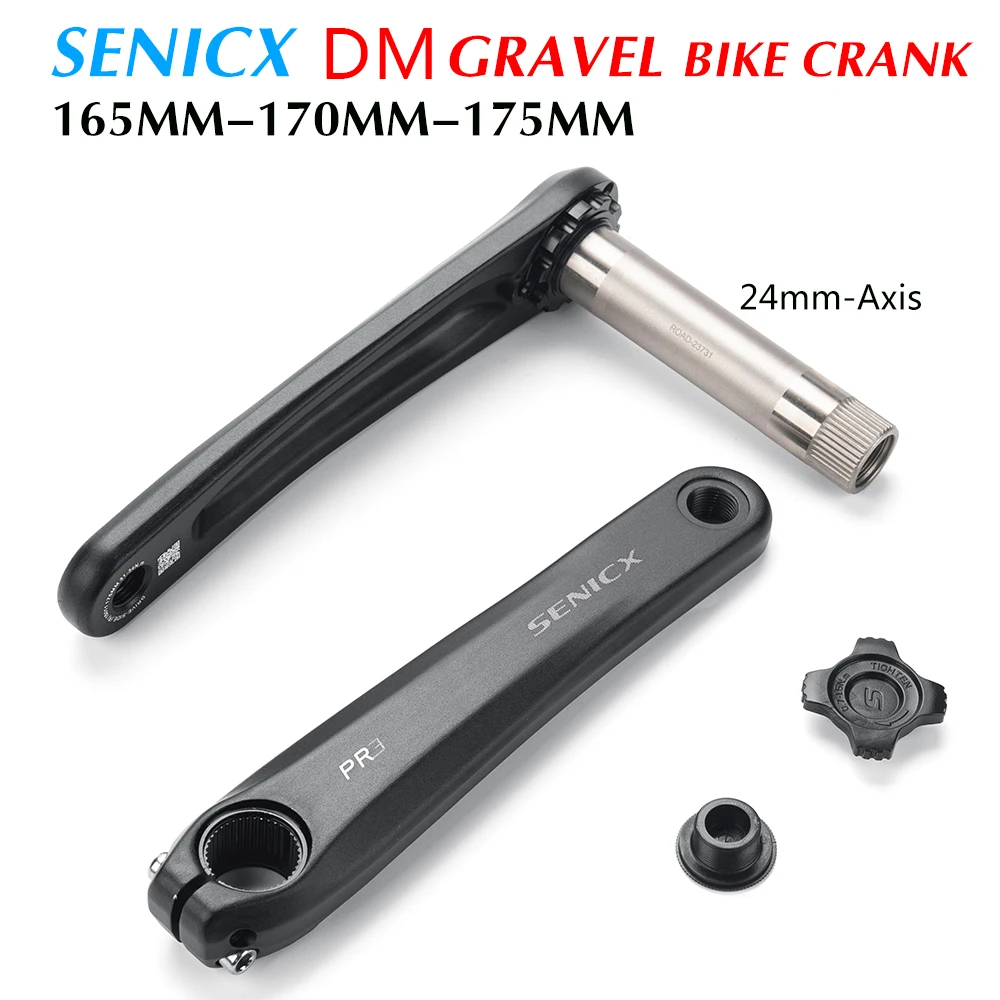 SENICX GR2/GR3 Road Cyclocros Aluminum Crank  165/170/175mm  for Road Folding Bike