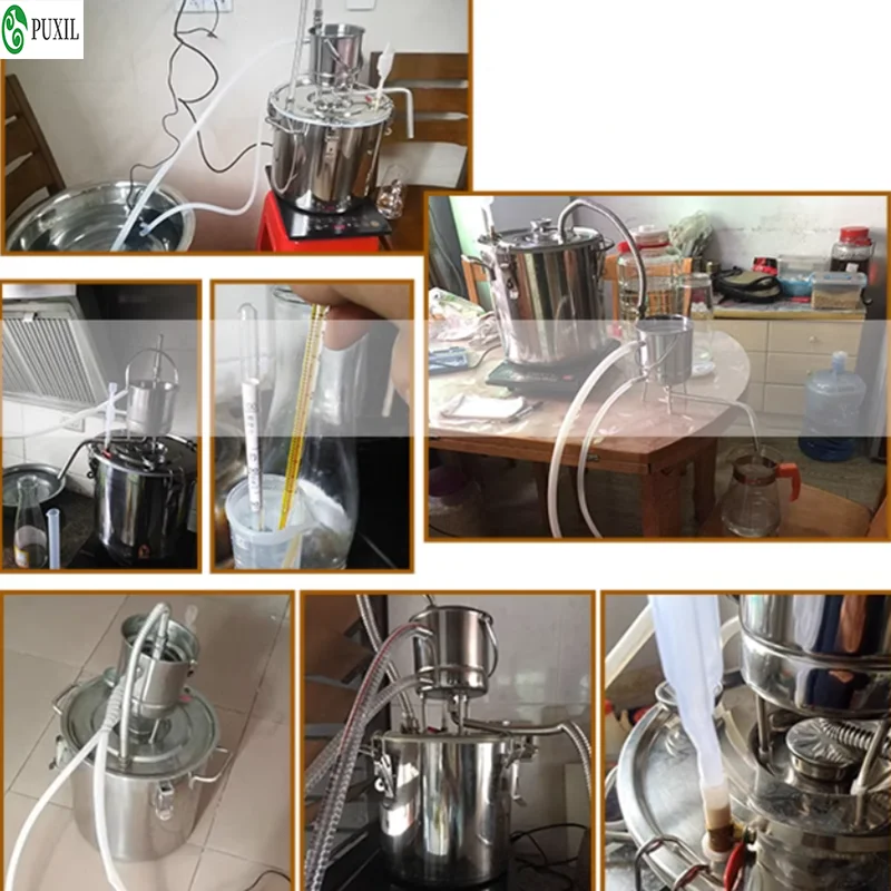 Popular small household essential oil pure dew extraction machine distillation production refining wine brewing steamed wine equ