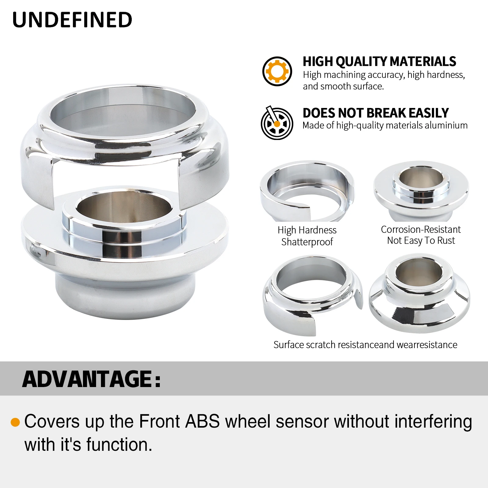 For Harley Road King Electra Glide Ultra Classic Street Glide with ABS Brake 2008-23 Motorcycle Front Tapered Axle Wheel Spacer