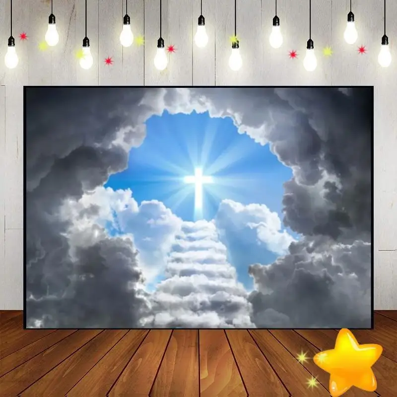 God Jesus Background Photo Party Photography Backdrops Decoration Baby Shower Renaiss Birthday Custom Backdrop Studio Camera