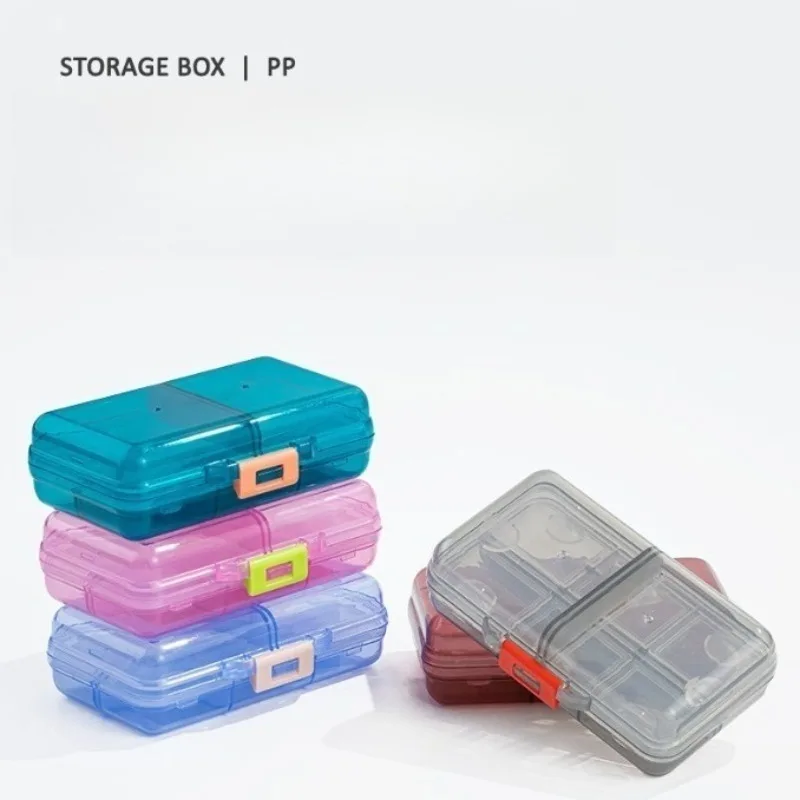 

High-quality Medicine Box Portable Large-capacity Travel 8-grid Pill Storage Sub-packing Box Large