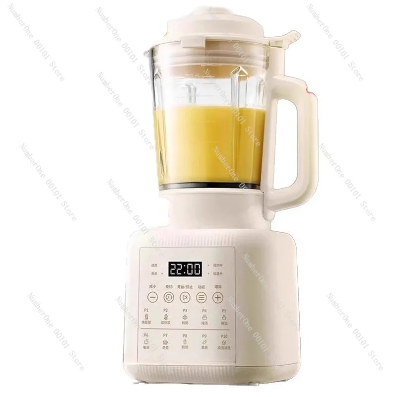 Liquidificador Doméstico Automático de Múltiplas Capacidades, Extrator de Suco e Leite de Soja Sem Resíduos e Silencioso, Máquina de Mistura para Cozinha, Multiuso