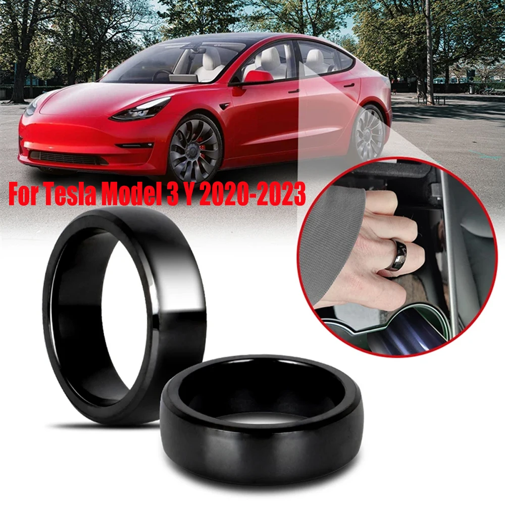 

Car Smart NFC Key Ring For Tesla Model 3 Y 2020-2023 Ceramic Ring Replace Car Key Card Key Fob Made With Original Card Chips