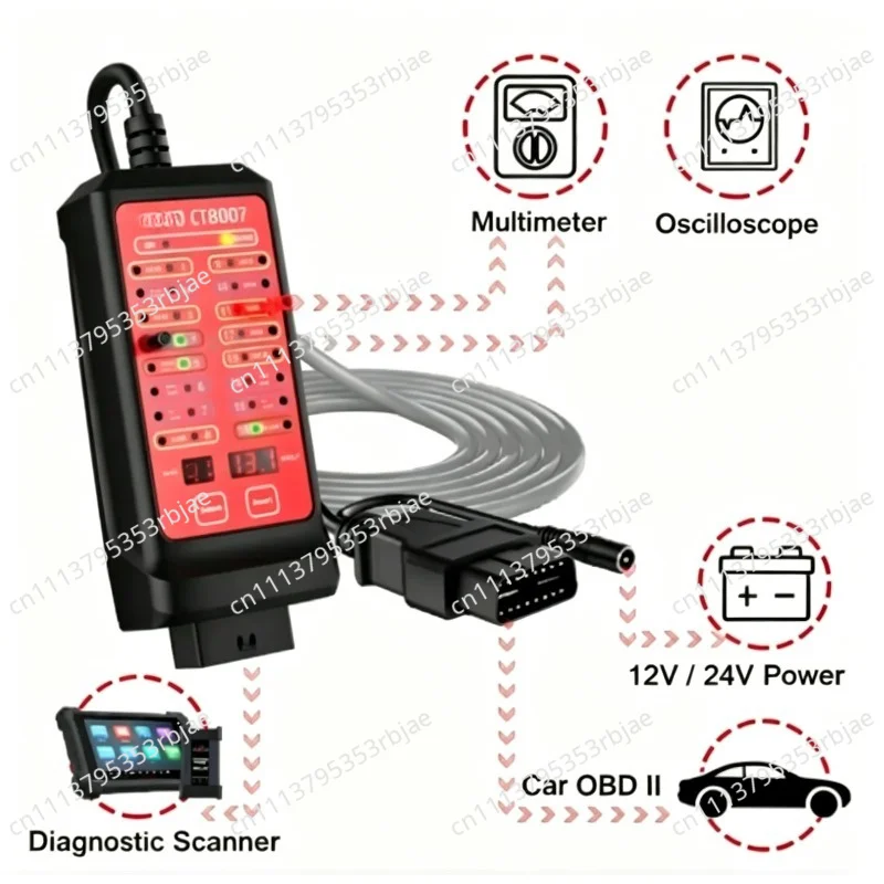 OBD2 car detector fault diagnosis instrument OBD jumper box 16Pin junction box CTB007