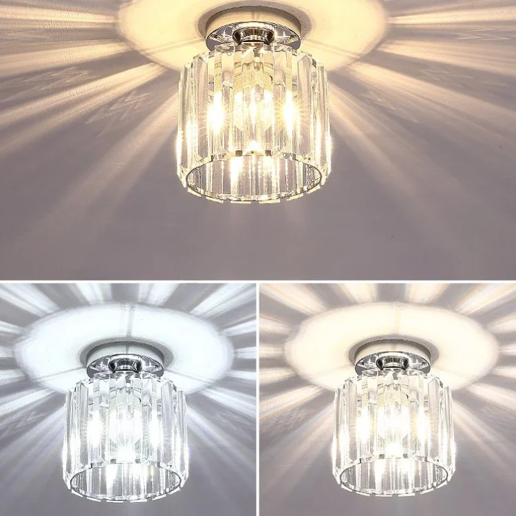 

Light Luxury Nordic Crystal Ceiling Lamp Entrance Porch Corridor Chandelier Modern Cloakroom