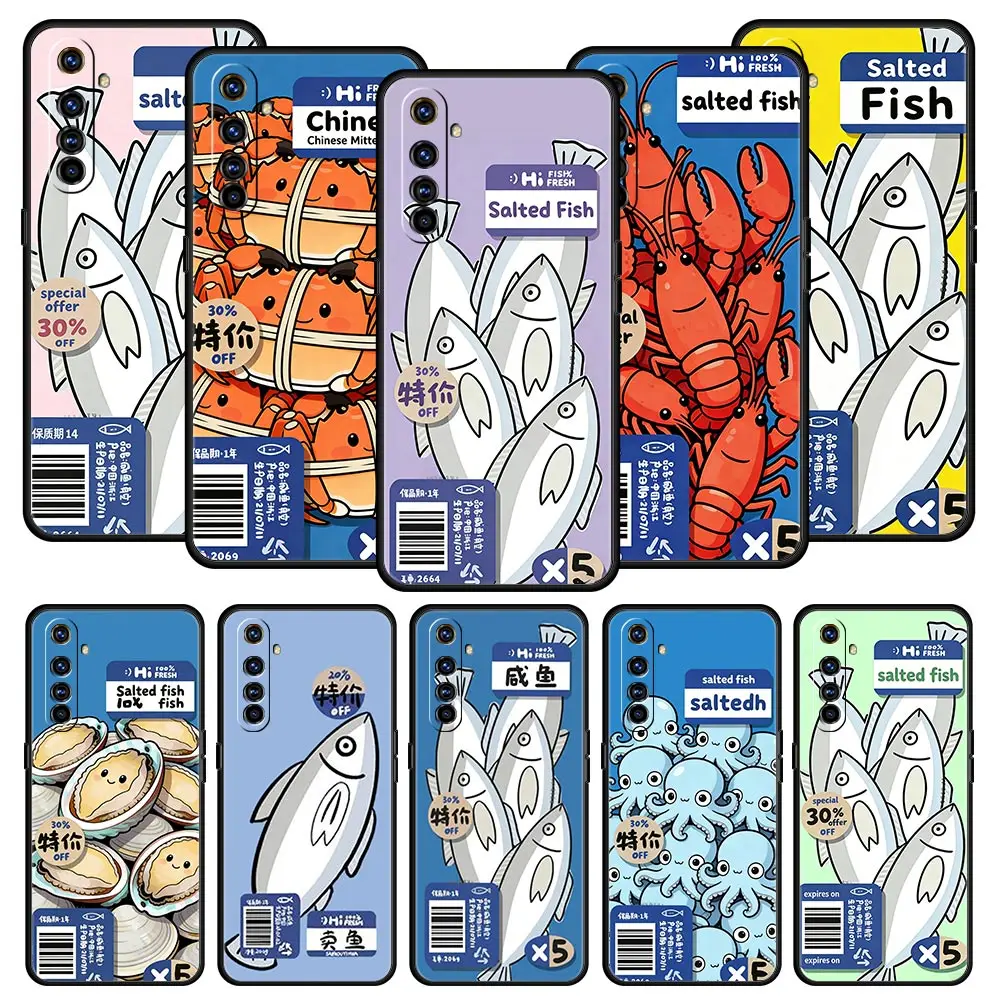 Phone Case For Realme 16 15 14 13 12 11 10 9 8 16T 15T 14T 5G Pro Plus C21 C35 GT Neo 2 3 3T 5 Cover Discounted Salted Fish