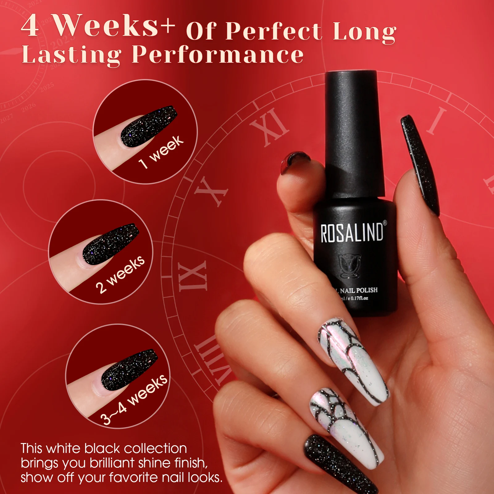 

ROSALIND UV Gel Kit /8/12/20 Bottles Gel Nail Polish Combo Vernis Semi Permanent Base Top Coat Nail Enhancement Nail Art