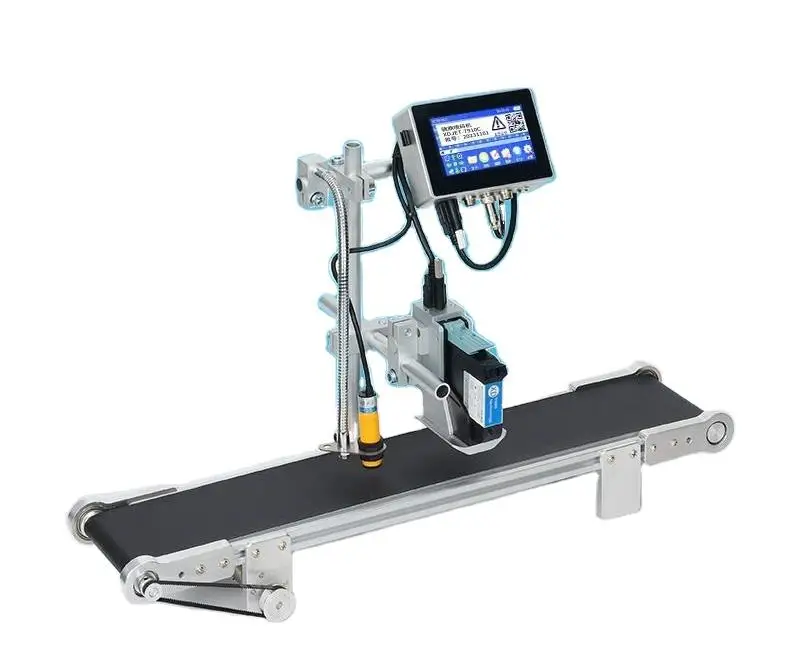 Half Inch expiry date Printing Carton Date Coding Machine Online Inkjet Printer with conveyor belt system