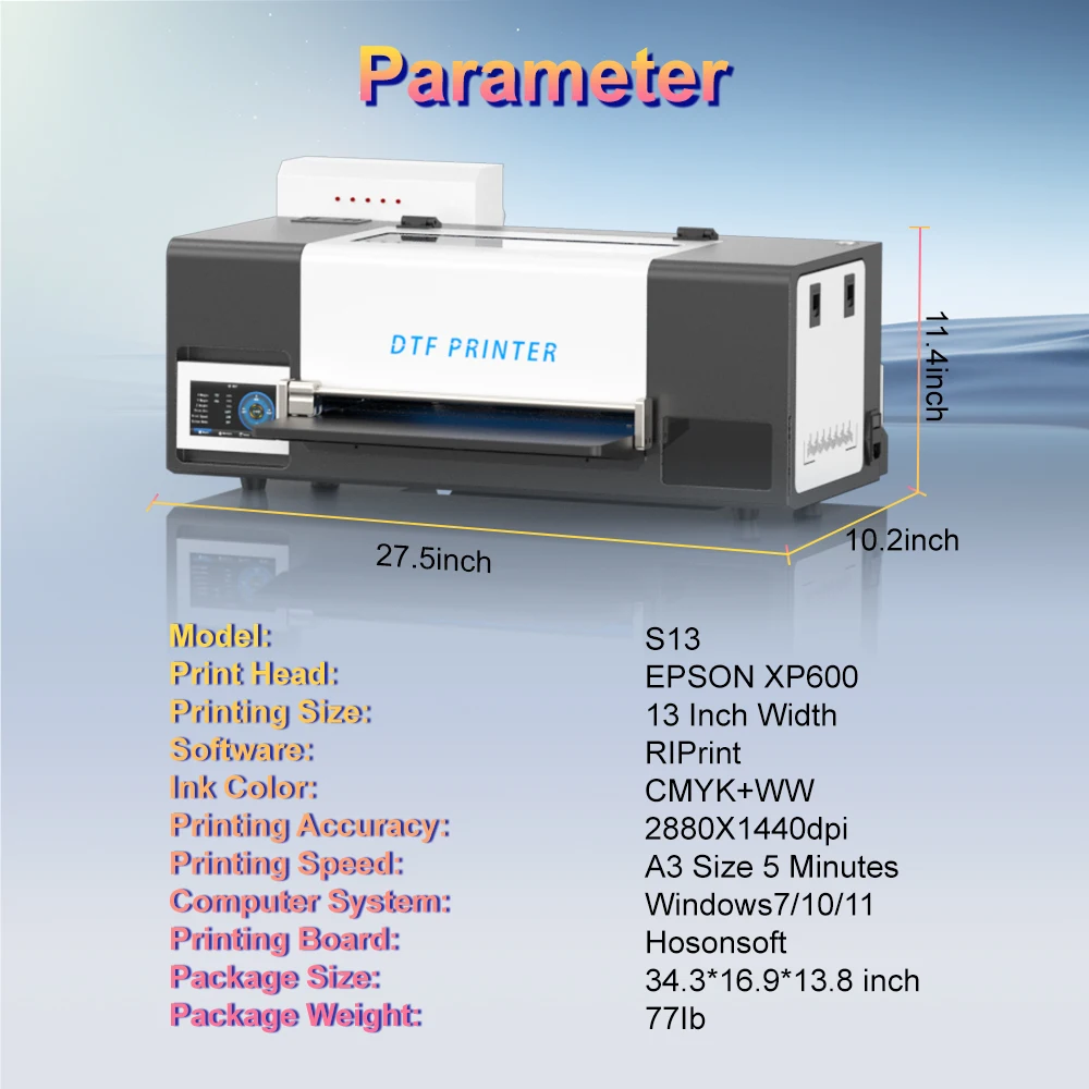 Colorsun A3 DTF Printer For Epson XP600 Impresora A3 DTF T-Shirt Printing Machine A3 DTF Printers For T-Shirt Hoodies Shoes - Image 2