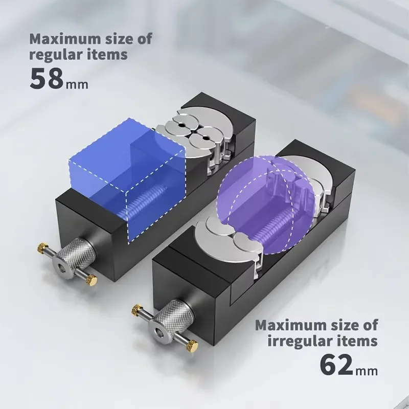 Heavy Duty Workbench Vise with Patented Adaptive Jaws Universal Arc Double Clamp for Workshop Household Heavy Work Bench Tool