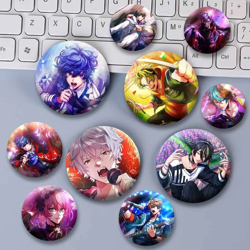 Virtual Band Argonavis Brooch Cute Cartoon Idol Soft Button Pin Nanahoshi Ren Yuto Goryo Wataru Matoba Cosplay Badge for Bag Hat