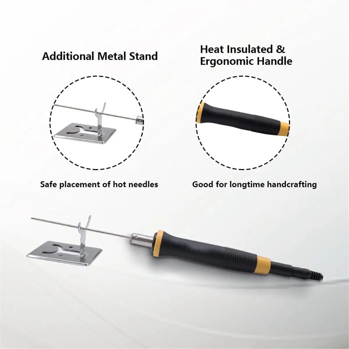 Budget-Friendly-Foam Cutter Hot Wire Electric Cutting Pen Tool Higher Temperature 2 Needle Heat-Insulated Handle US Plug