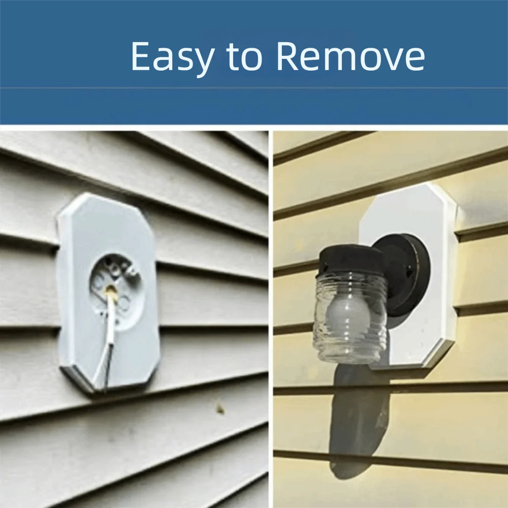 

Textured Siding Mounting Plate For 4 Inch Siding For Lap Double Siding Vinyl Siding Mounting Blocks For 1/2 Inch Siding