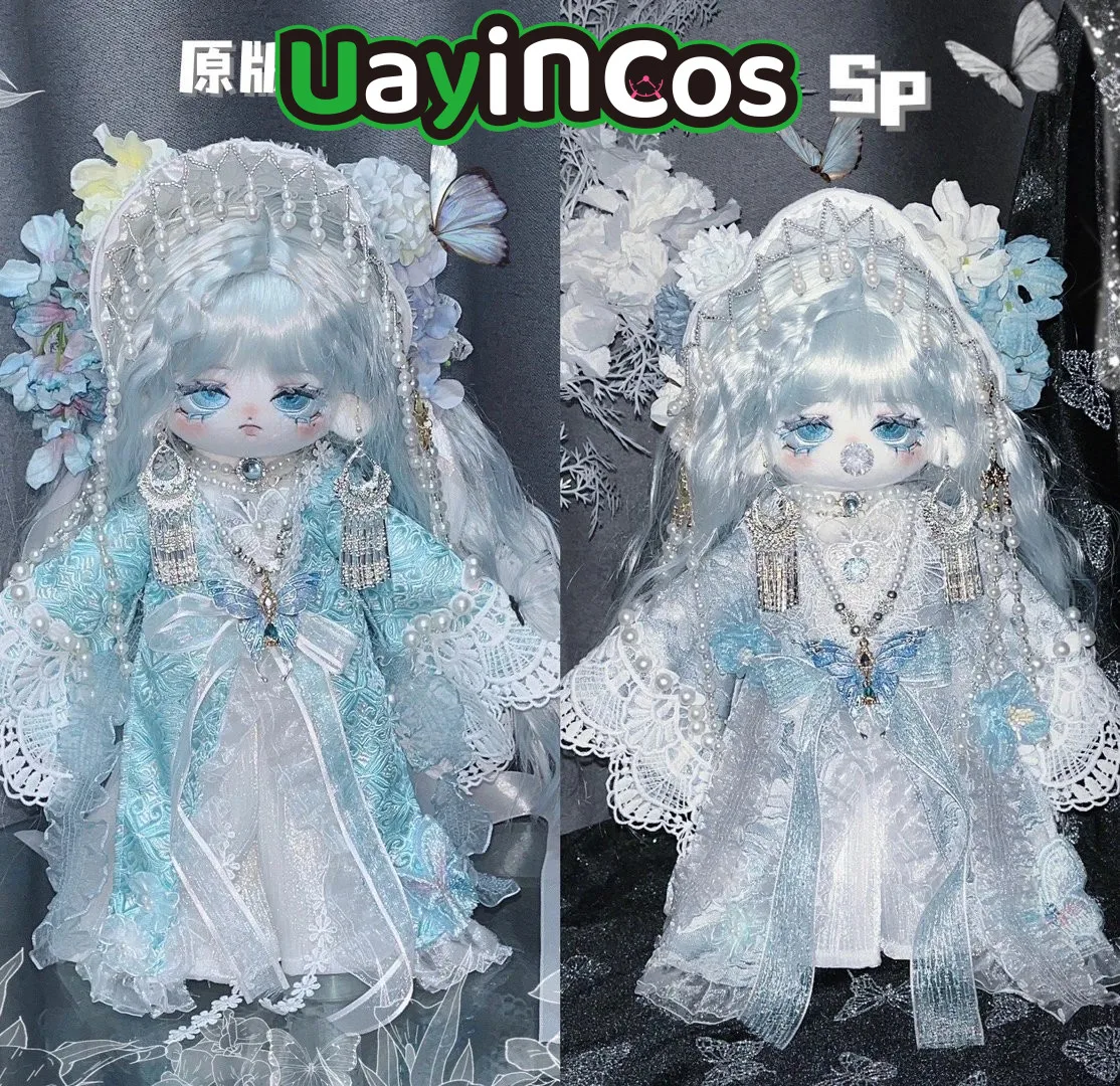 30cm Doll Clothes Girl Fairy Fashion Hairpin Lolita Sweet Dress Skirt Suit Stuffed Plushies Plush Doll Accessories Anime Toy Kid