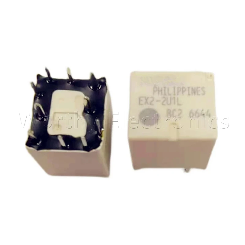 

Free shipping 10pcs/lot relay 12VDC 10PIN EX2-2U1L