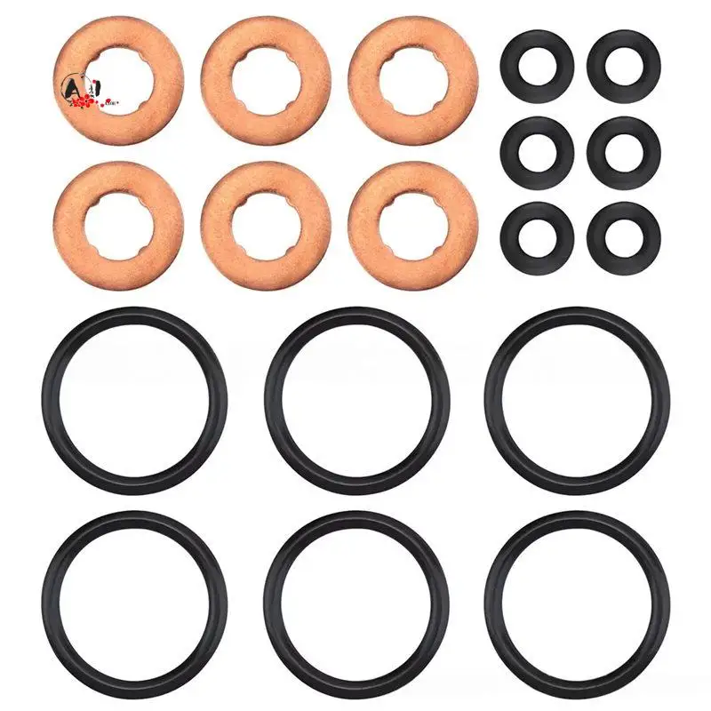 A10E-6SET Fuel Injector Seal For Range Rover Velar Evoque Sport Jaguar XF XJ S-Type LR032155 LR022992 LR054612