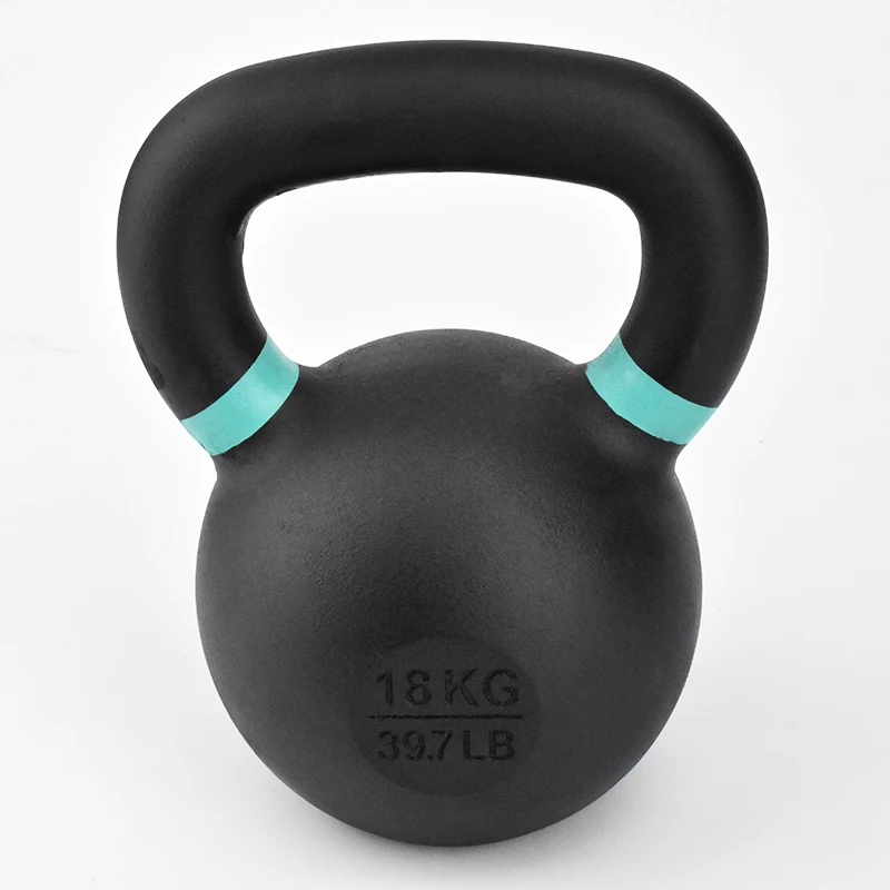15kg 40 Lbs 8kg Ketlebell Kettelbell 14 Kg Kettle Bell Kettlebell de hierro fundido recubierto de polvo