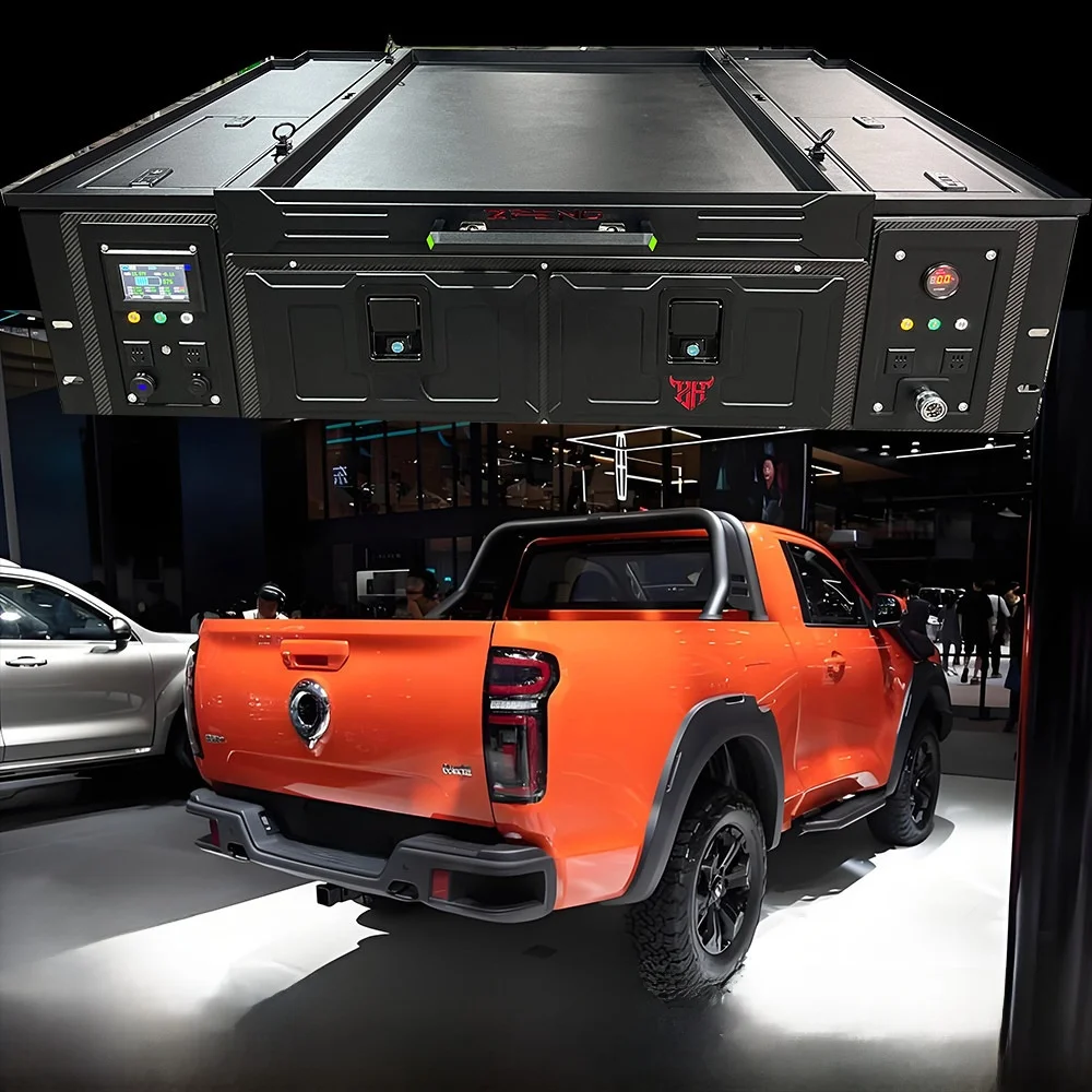 Dream Car Camping Folding Pickup Bed Drawer System With Aluminum Alloy Rear Cargo Storage Soft Cover For Isuzu D-MAX Models