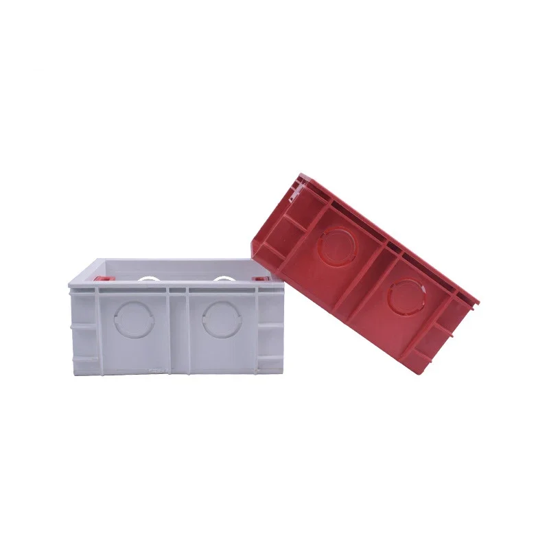 118 Rectangular US BR Itawall Mounted Switch Socket Installation Bottom Box Cassette Flame-retardant Bottom Box Junction Box