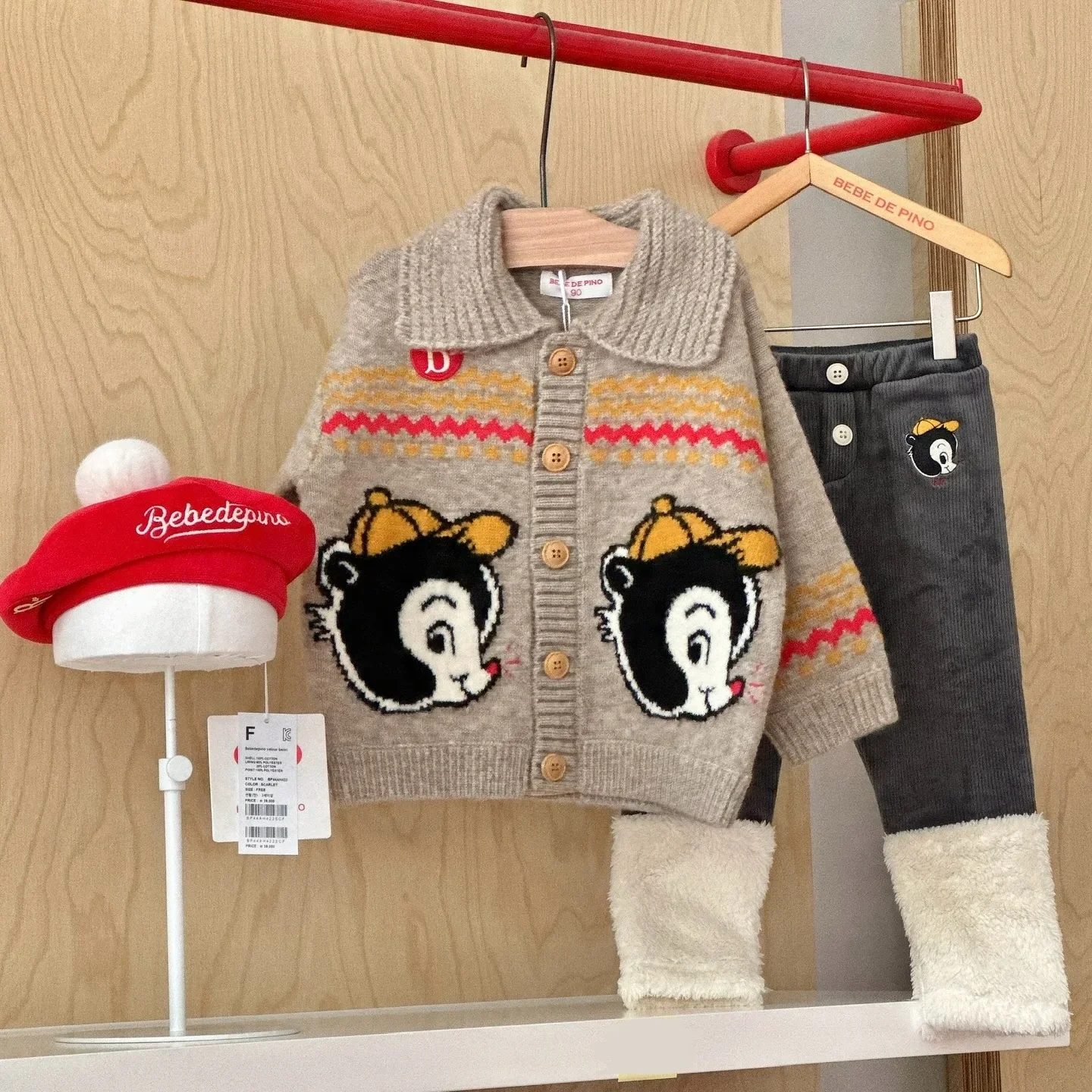 

Boys Knit Sweaters Girls Cardigan Kids Outfits Children's Outwear Baby Clothes Korea Kindergarten Little Boy Clothes