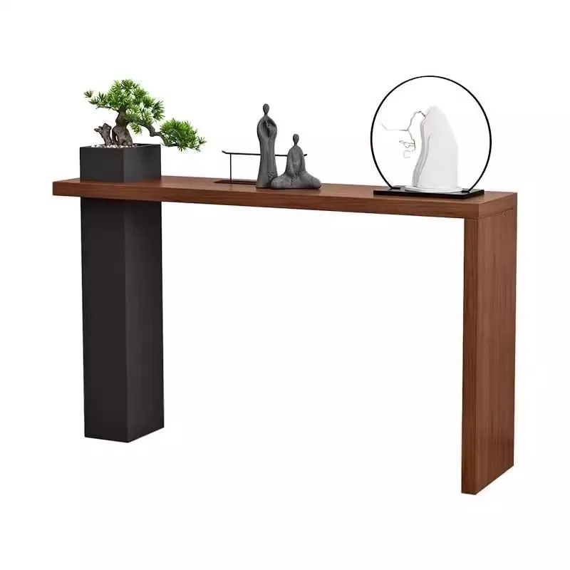 

Solid wood entrance table, high-end entrance entrance table against the wall
