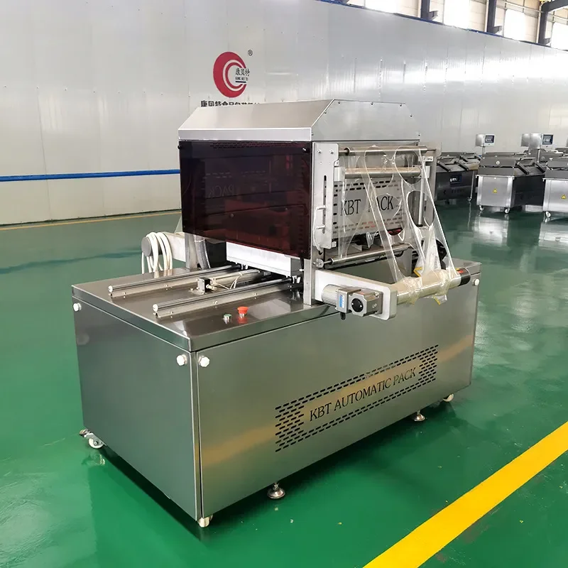 2026 hot Dumpling wonton leather box packaging machine, inflatable fresh-keeping box sealing machine, boxed quail sealing