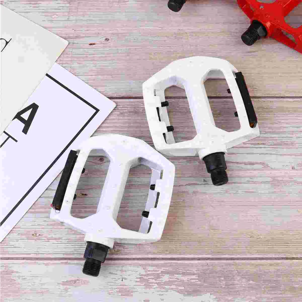 

1 Pair Aluminium Alloy Bike Pedal Special Rolling Ball Pedal Multi-Purpose Bike Pedals Bike Pedal Accessory Milk White Black