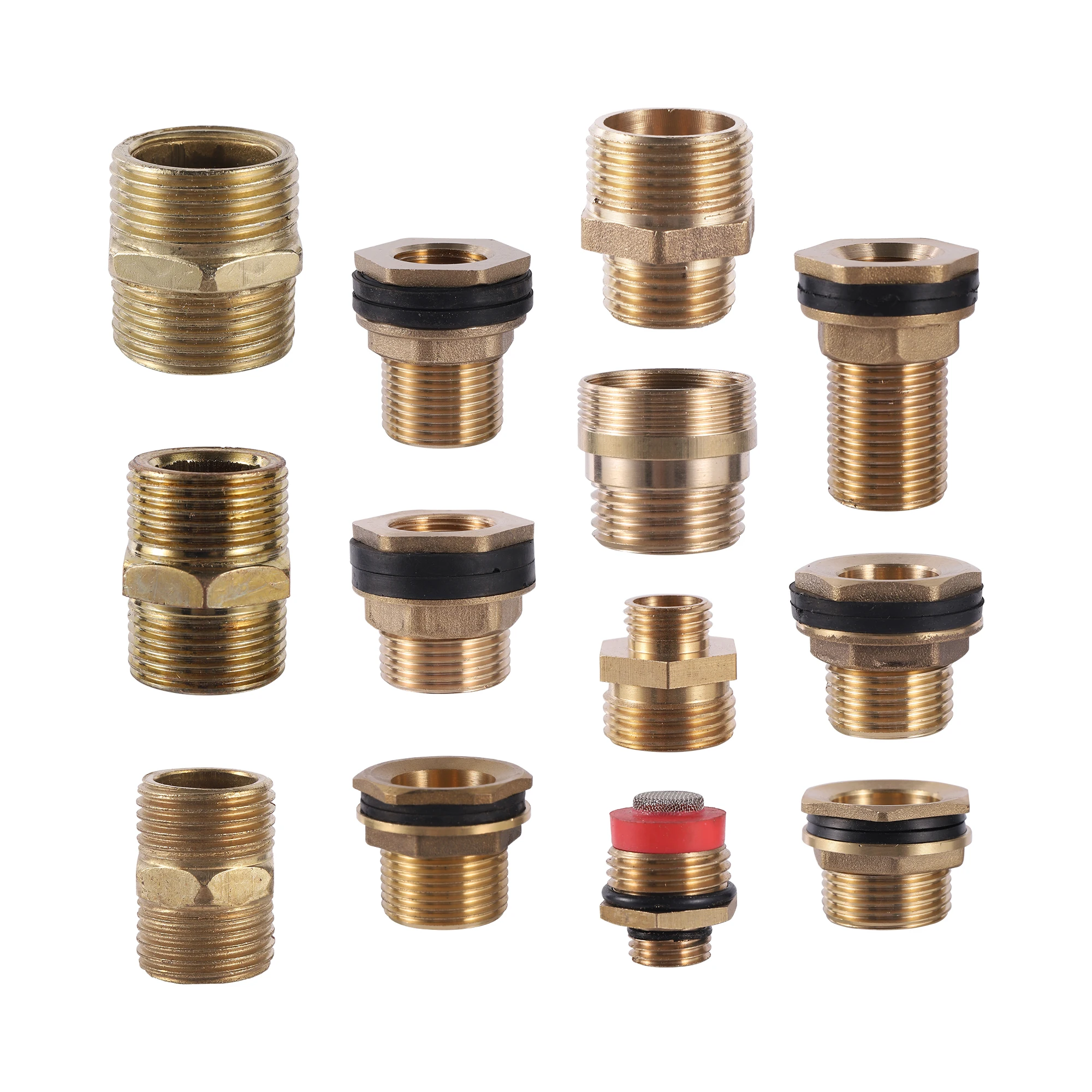 

1/2"3/4"1" Male And Female Thread Copper Connector Garden Hose Connection Accessories Water Pipe Repair Water Stop Joint Adapter