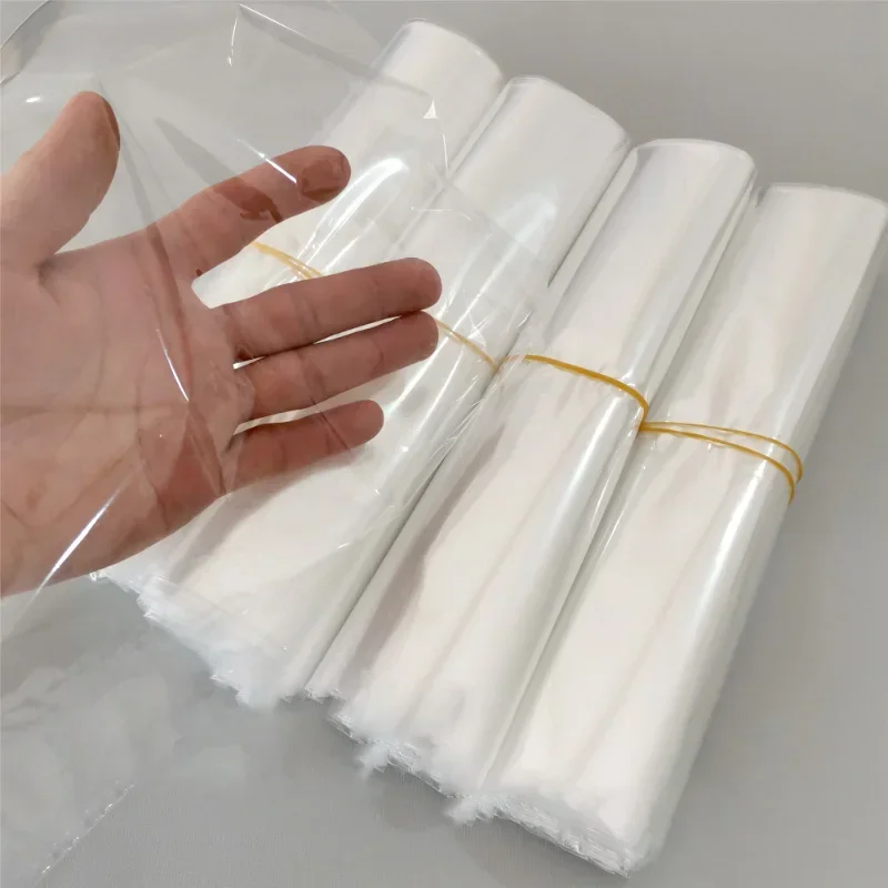 POF Transparent Shrinkable Bag Gift pof Hot Shrink Bags Wrap Clear Heat Hot Seal Pouch Shoes Packaging POF Heat Shrink Film Bag