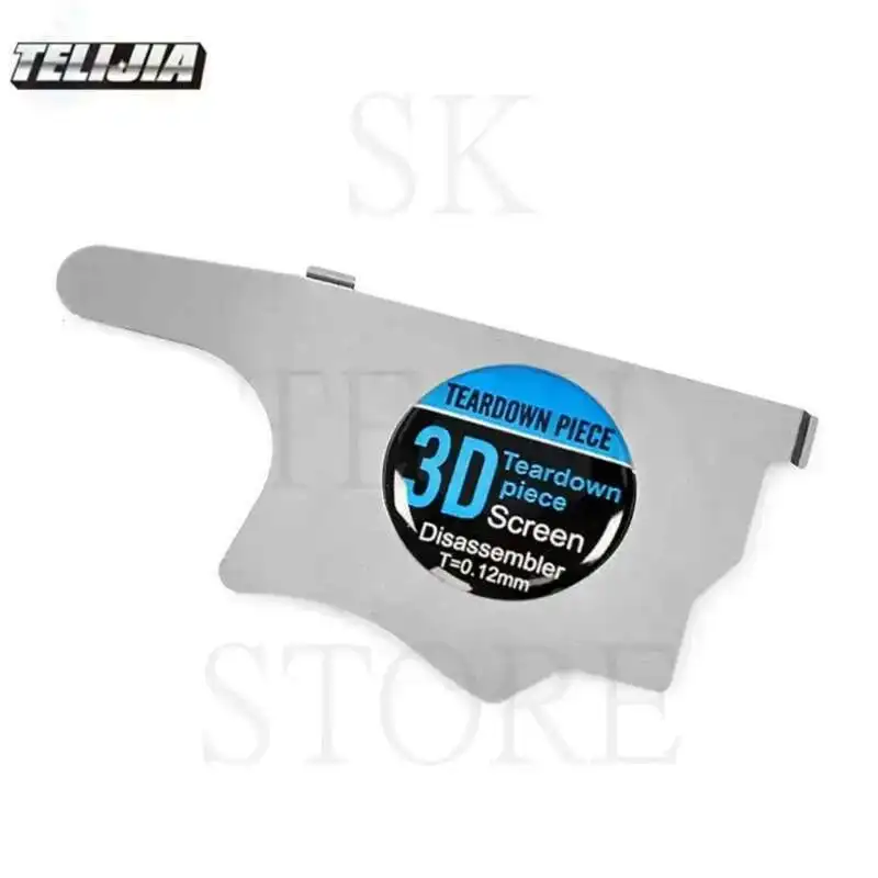 100 Uds abridor 3D para iPhone iPad Samsung reparación delgada Flexible palanca Spudger de acero inoxidable para iPhone Samsung herramientas de desmontaje