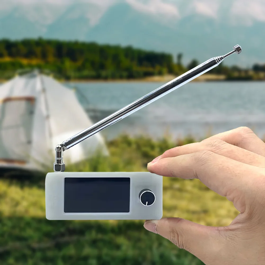 SI4732 0.5-108 ميجا هرتز راديو محمول LSB USB AM FM جيب شاشة راديو صغيرة جميع الموجات راديو استقبال مع هوائي HF SW MW VHF راديو #3