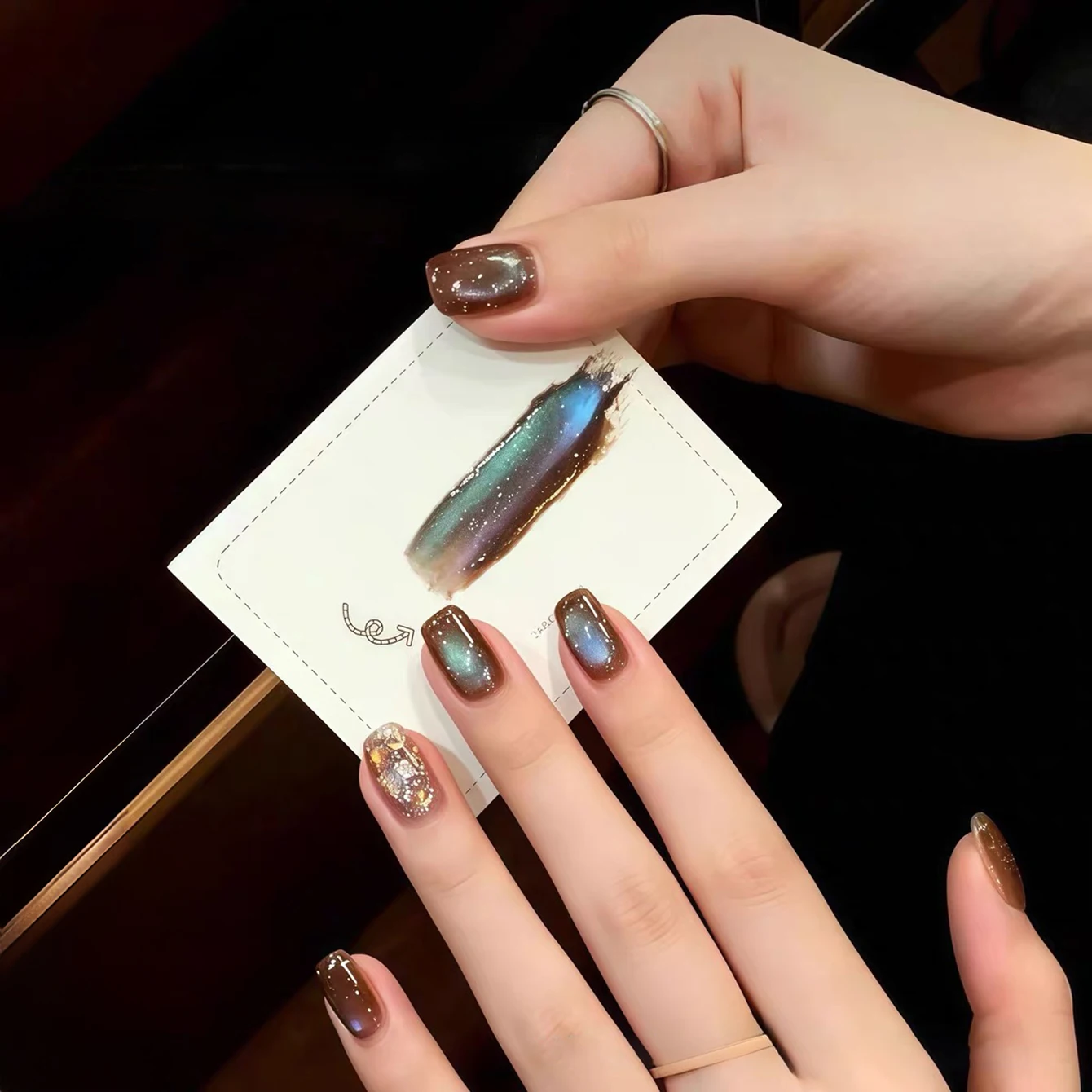 ZH With Star Trails Blue Purple Cat Eye Gel Nail Polish Magnetic Design High Glitter Whitening Nail Art 2026 New Style for Women