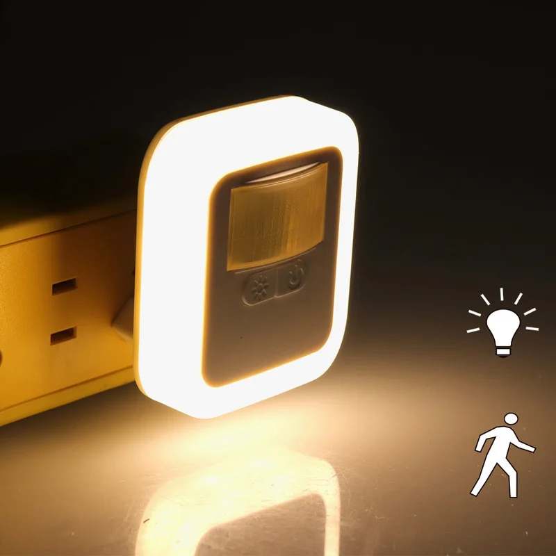 Led Smart Night Light Motion Sound Sensor Night Light Brightness Adjustment Night Light Bedroom Lamp Staircase Decorative Lamps