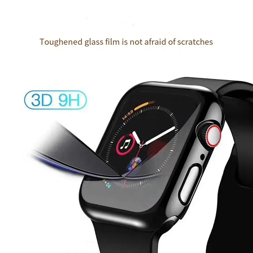 Tempered Glass And Cover Kit/set For-Apple Watch Case Accessories 40mm Screen Protector For-Apple Watch 4.5*4.5*2cm