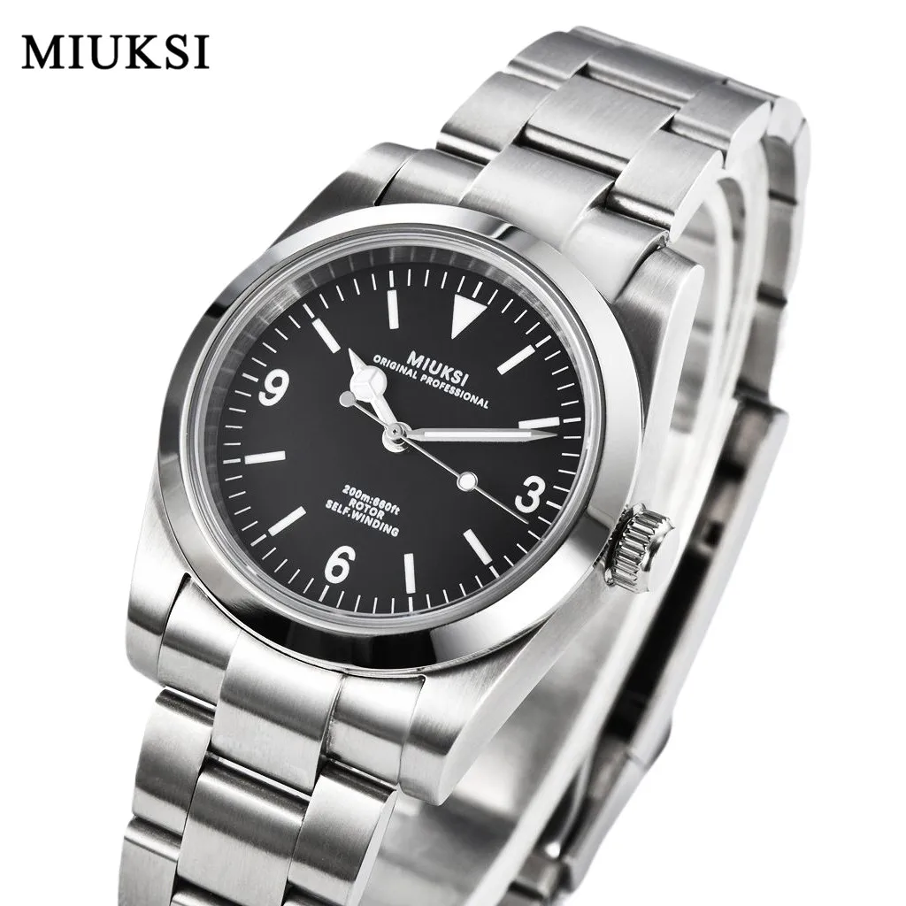 MIUKSI 36mm/40mm Mens Watches Brushed Case 100m Waterproof Sapphire Glass NH35 Automatic Movement Watch Relogio Masculino