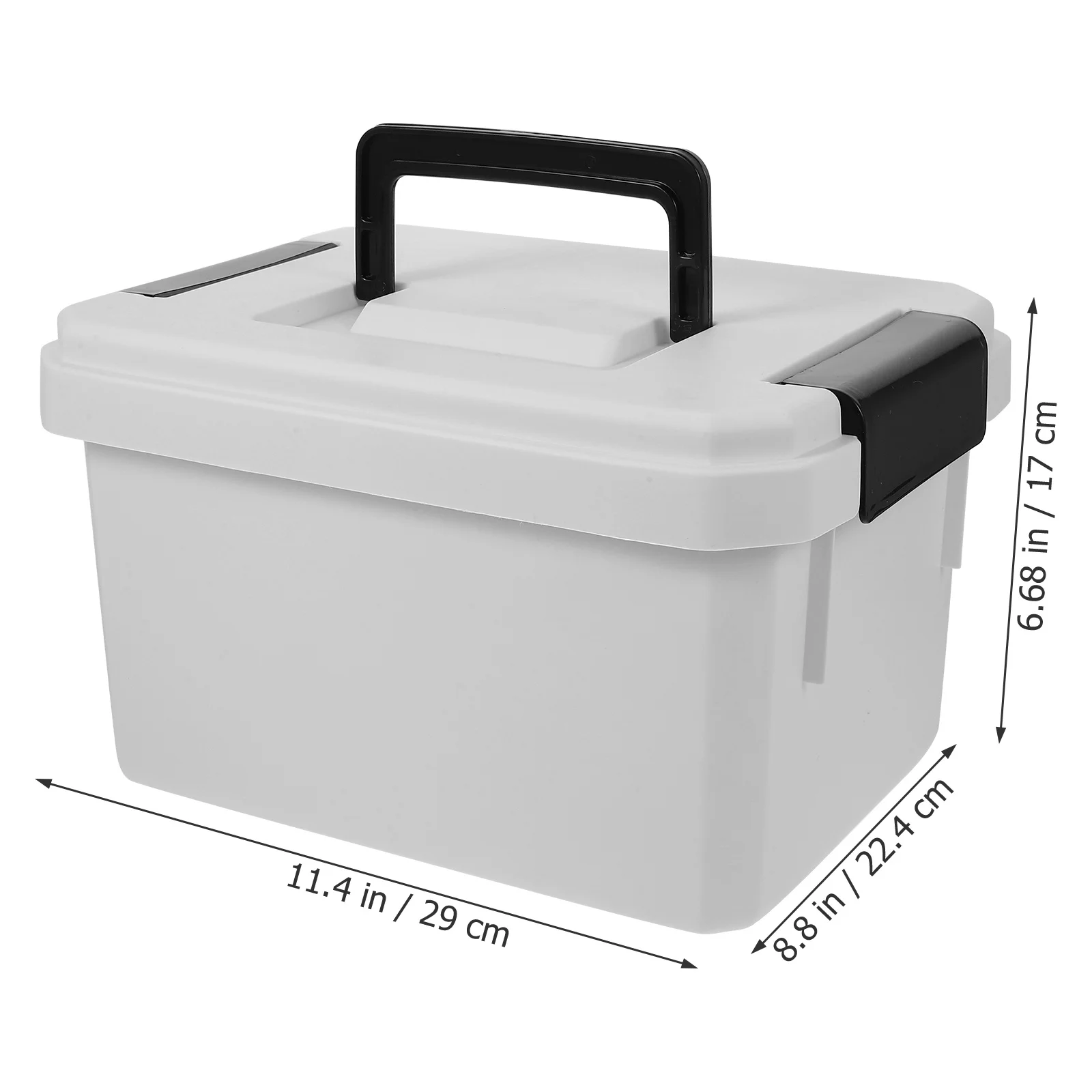 صندوق دواء بطبقة مزدوجة حافظة طبية محمولة شديدة التحمل لتخزين أدوات الطوارئ والمكتب المنزلي مقاومة للماء والغبار ومتعددة #5