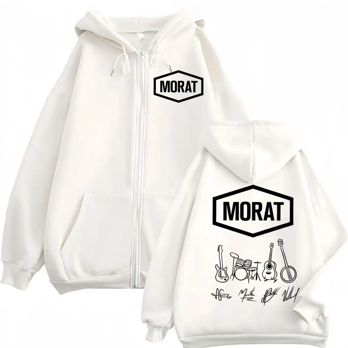 Morat Colombia Band Merch Zipper Hoodies Men Women Clothing Fashion Rock Zip Up Sweatshirts High Quality Fleecce Loose Pullovers