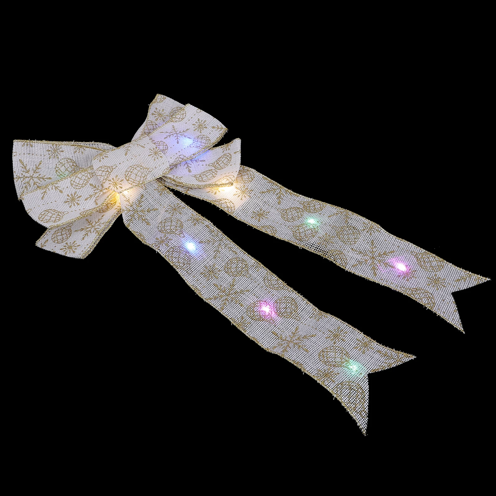 

Shining Bowknot Decoration LED Light nament Party Bow nament Home Xmas Christmas Bow Light Classic Holiday Supplies