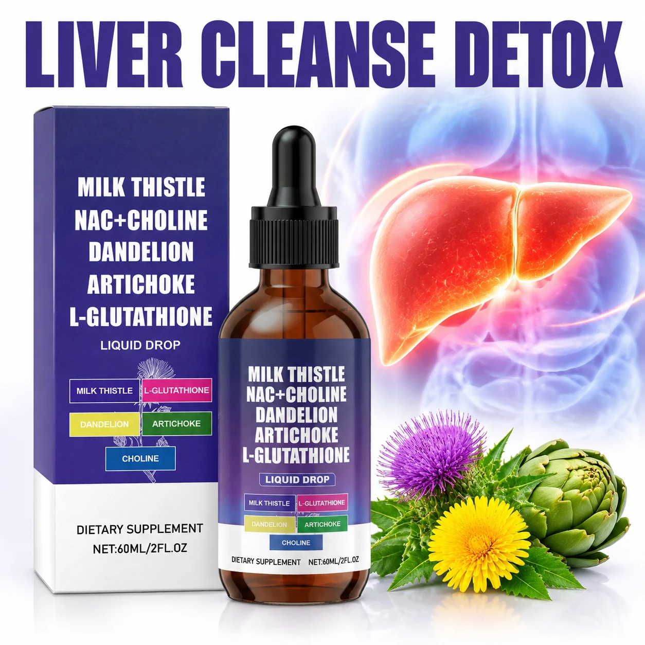 Ginger Tea - Milk Thistle NAC Liver Cleanse Detox