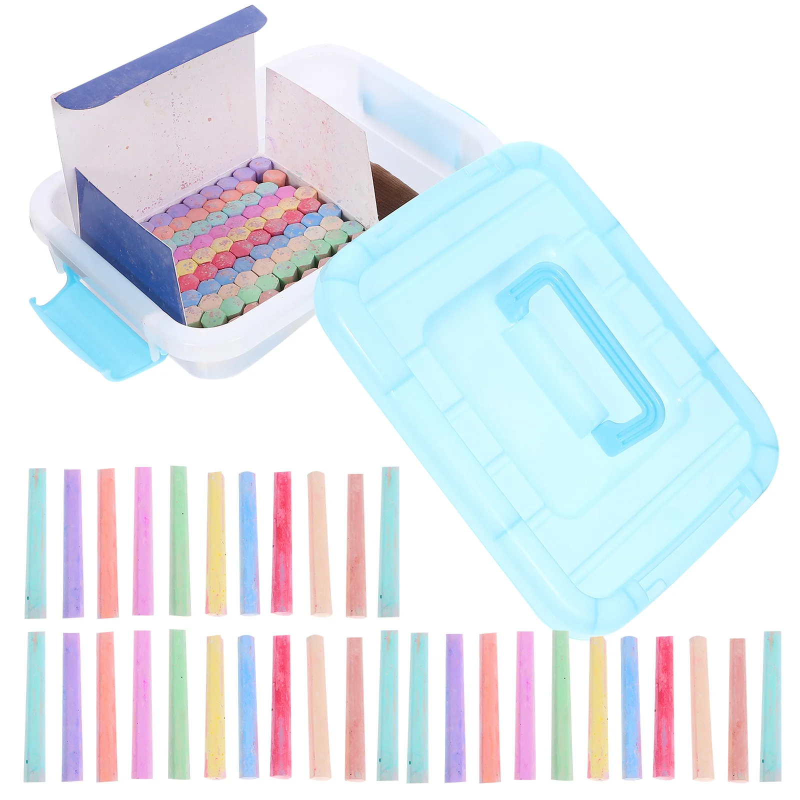 

1 set 1 Set Colorful With Holder For Chalkboard Classroom Teacher Supplies Chalk Set Multicolor Blackboard Chalk Sticks