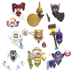 X0283 QD0001-0008 Arcane Jeu Personnages décennie s De Construction Animation Dessin Animé Mini Figurines D'action Accessoires Modèle Briques Enfant Jouets