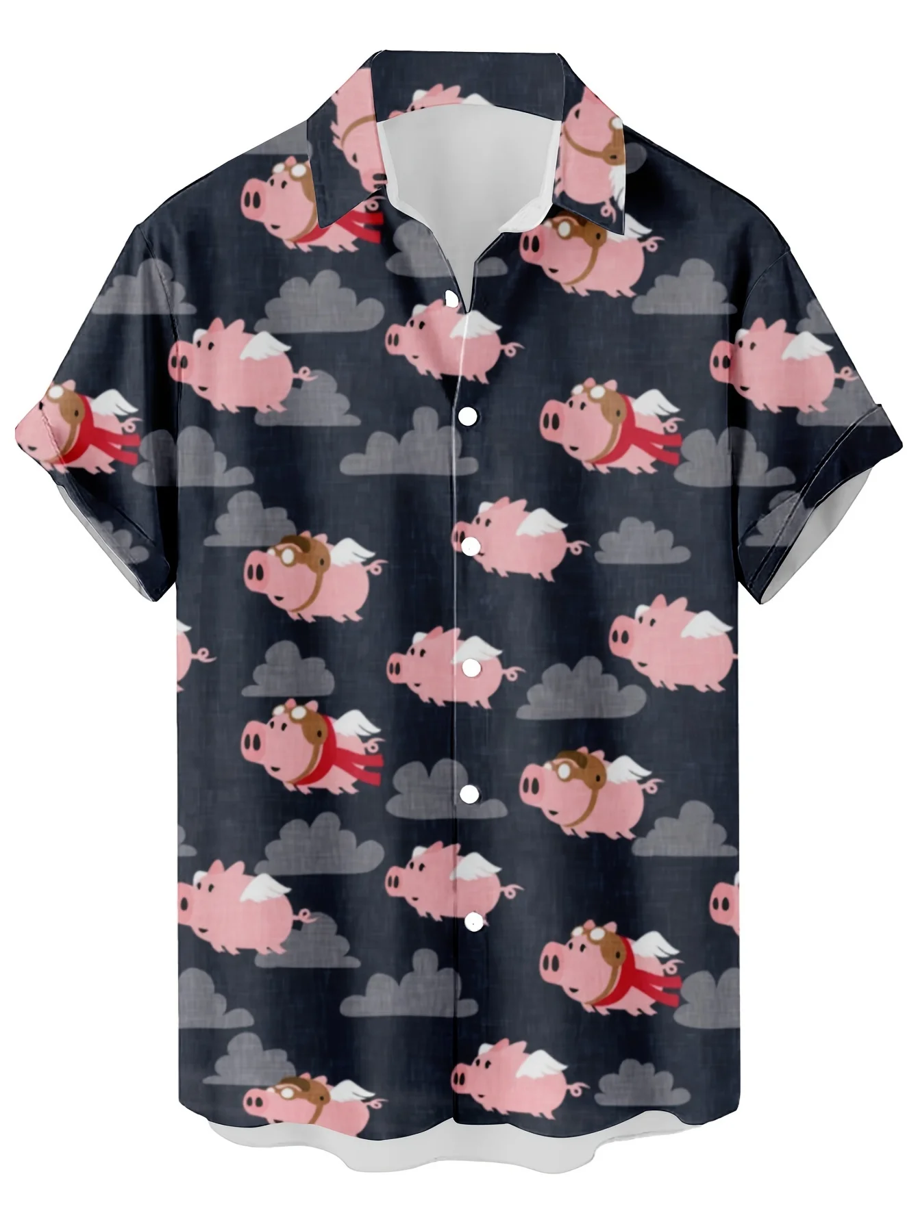 Hawaiian Shirt Man Print Casual Thin Beach Slim Fashion Shirt High Quality Luxury Black Social Vintage Funny Oversized Clothe