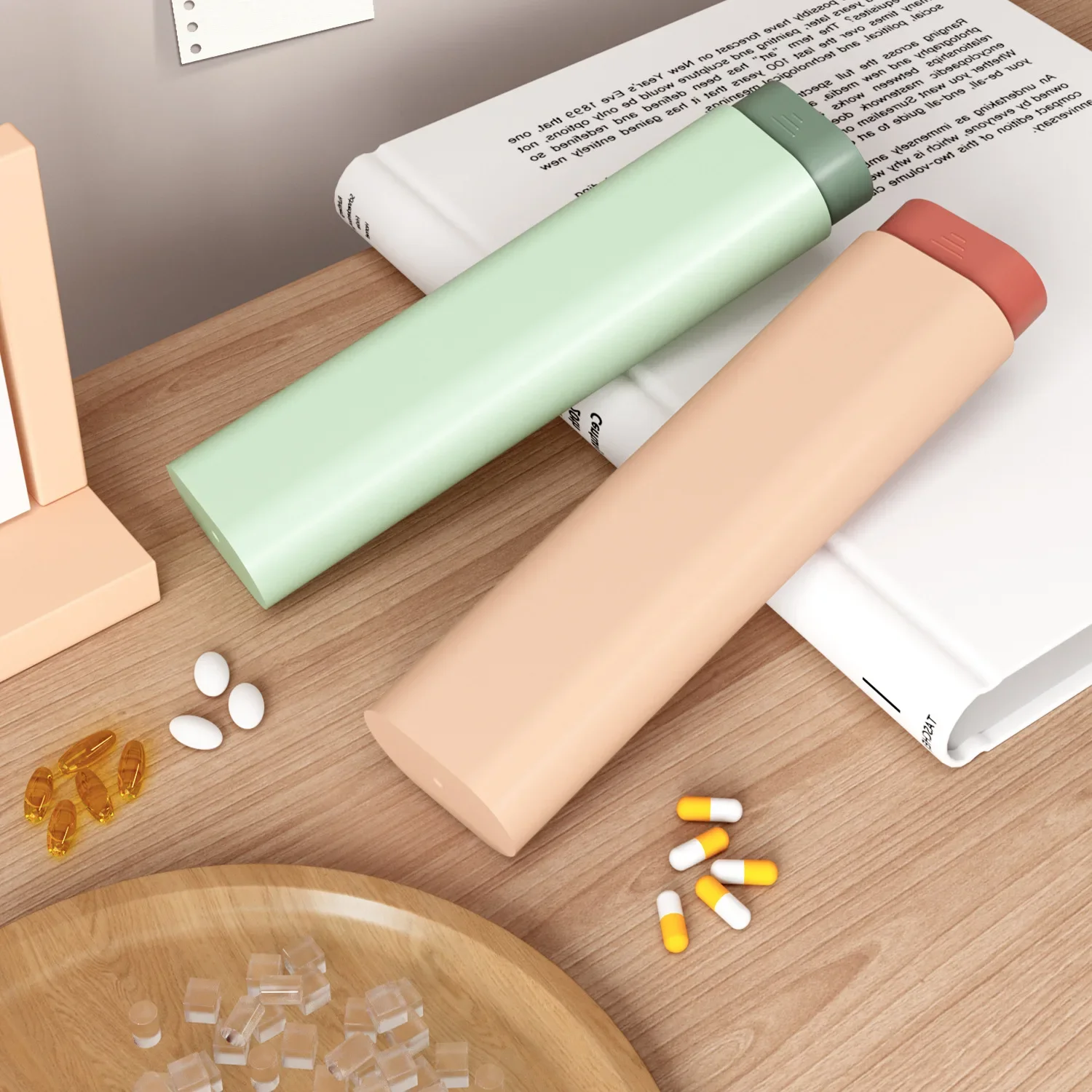 New Portable Weekly 7 Day Pill Box Organizer Daily Container Pill Cases for Medicines Vitamin Fish Oils or Supplements