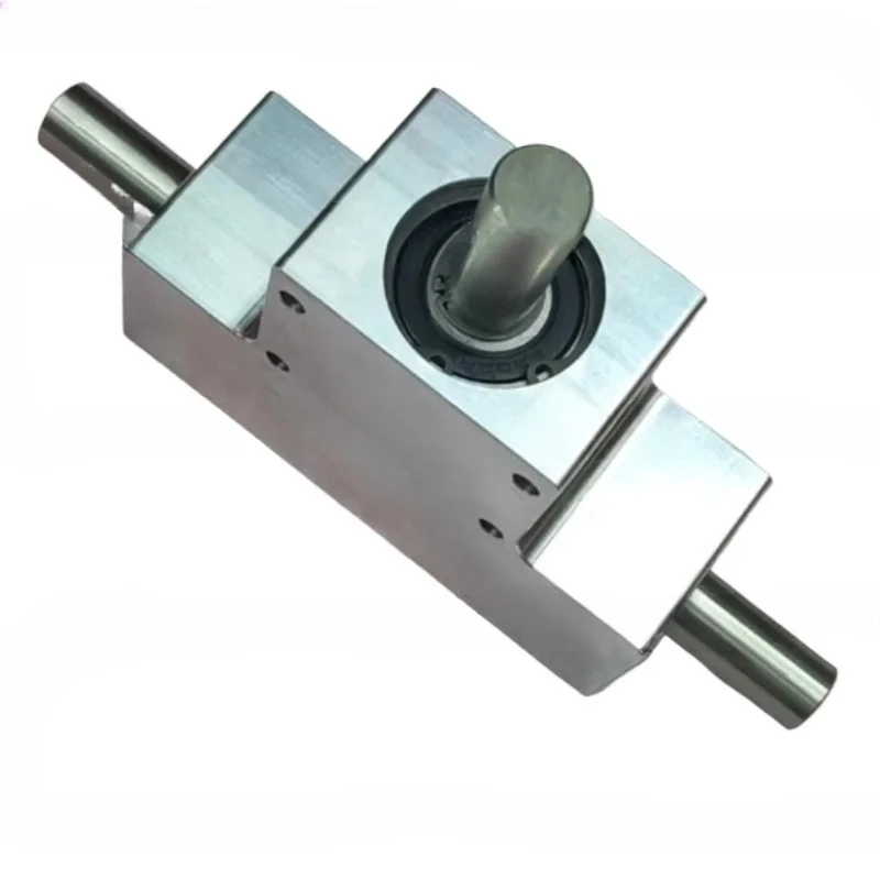 Small Speed Ratio 1:1 Single/Dual Output Shaft Diameter 15mm 90 Degree Commutator Corner Spiral Bevel Gear Box
